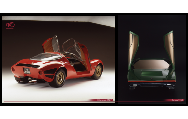 33 Stradale 1967 e Carabo 1968